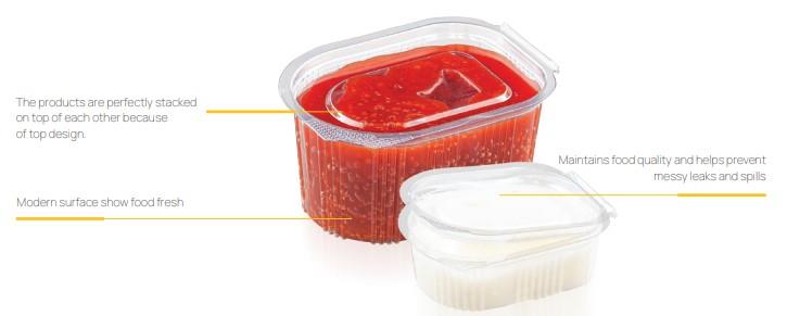 Embalaža za omake / 80ml / 100 kos / PET