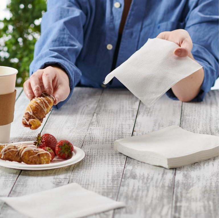 Servieti / 1-slojni / 24x24cm / beli / 500kos