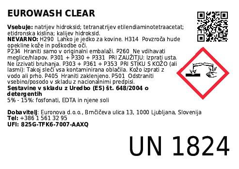 Sredstvo za pomivanje posode / Eurowash clear / 6kg
