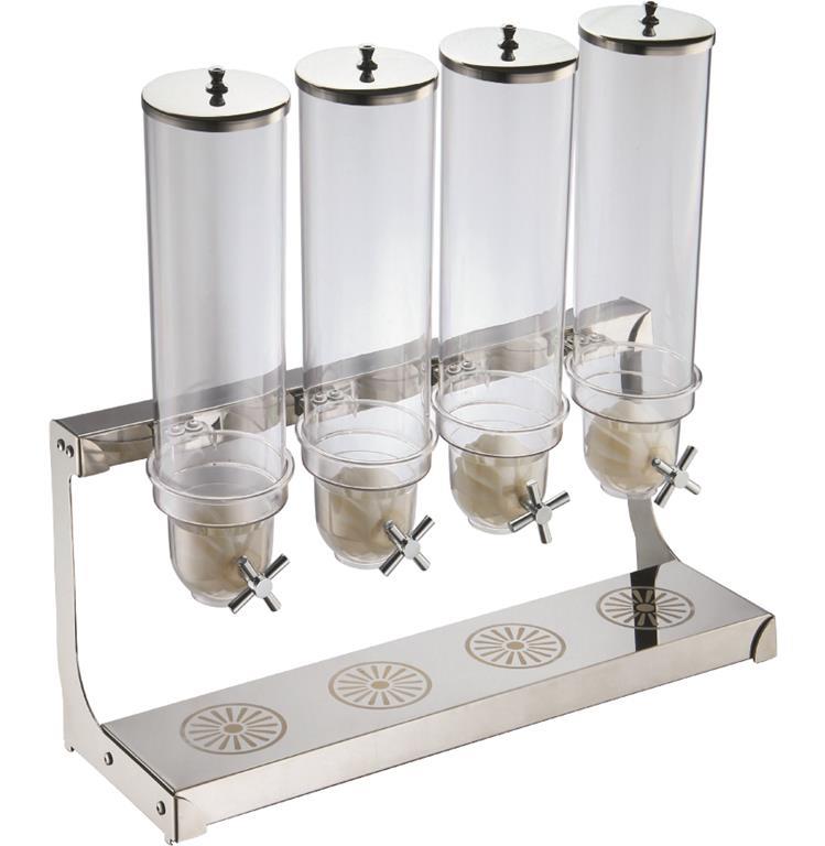 Dispenser za kosmiče / štiridelni / 66,5x24x65cm