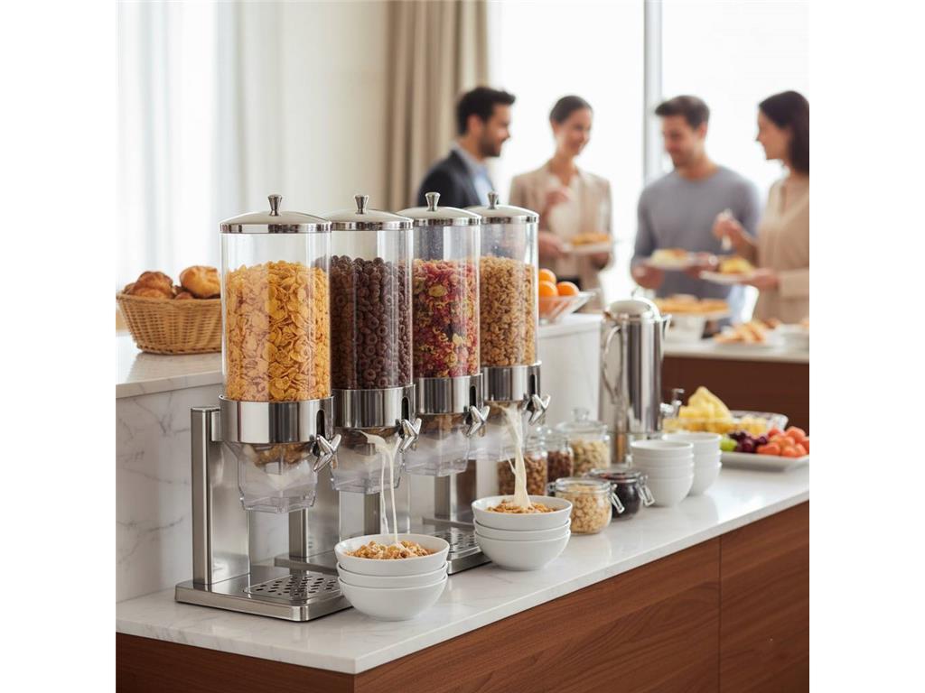 Dispenser za kosmiče / štiridelni / 67x24x65cm