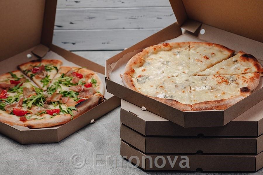 Pizza škatla / 33x33x4cm / 100 kos / kraft