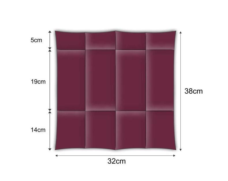 Žepki za pribor / Soft Point / 10x20cm / bordeaux / 50kos