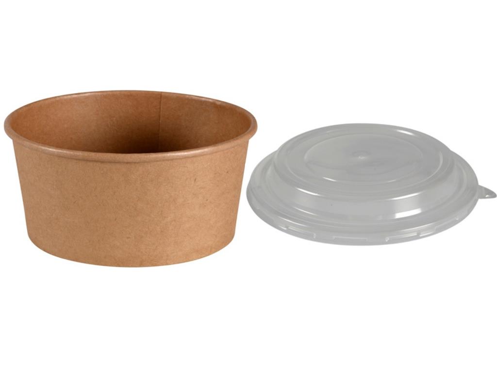 Kraft papirnata skleda / 15x6cm / 750ml / okrogla / 50kos