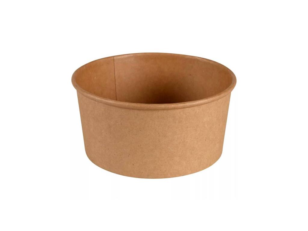 Kraft papirnata skleda / 15x7cm / 1000ml / okrogla / 50kos