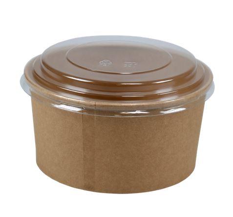 Kraft papirnata skleda / 15x7cm / 1000ml / okrogla / 50kos