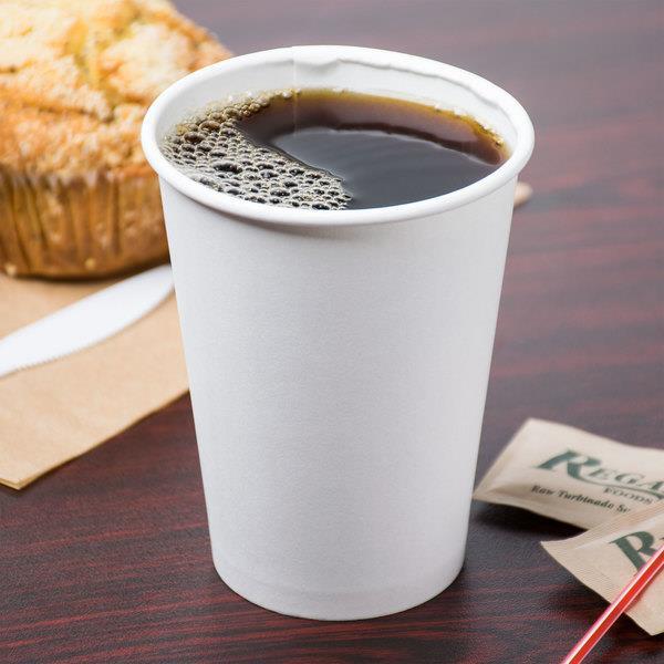 Coffee to go lonček / 120ml / 60mm / bel / 50kos