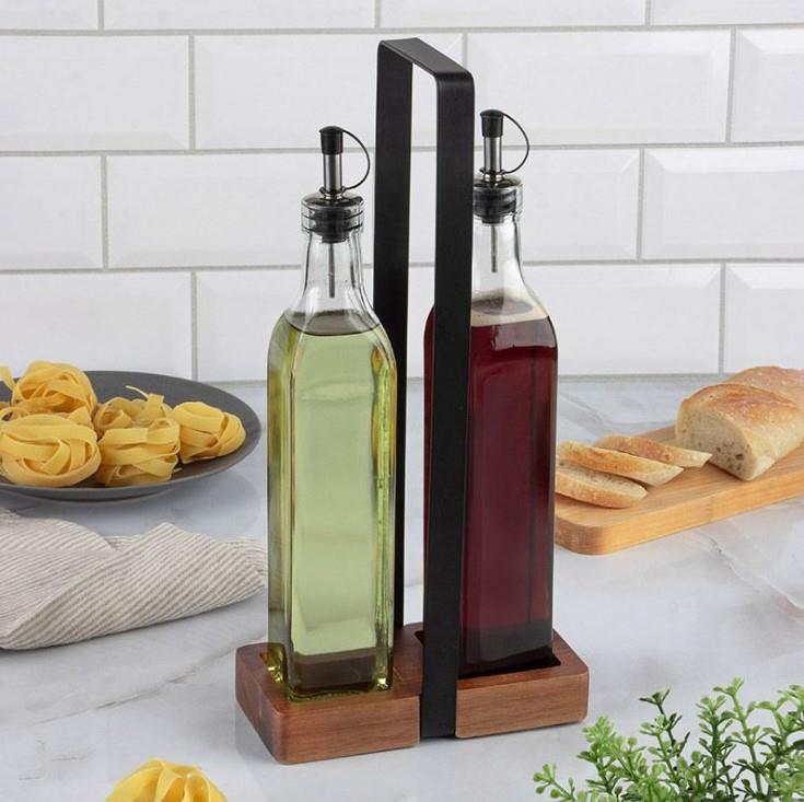 Garnitura za začinjanje / dvodelna / lesena