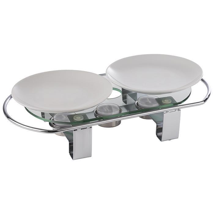 Servirni grelec za hrano / 3 svečke / 34x18cm