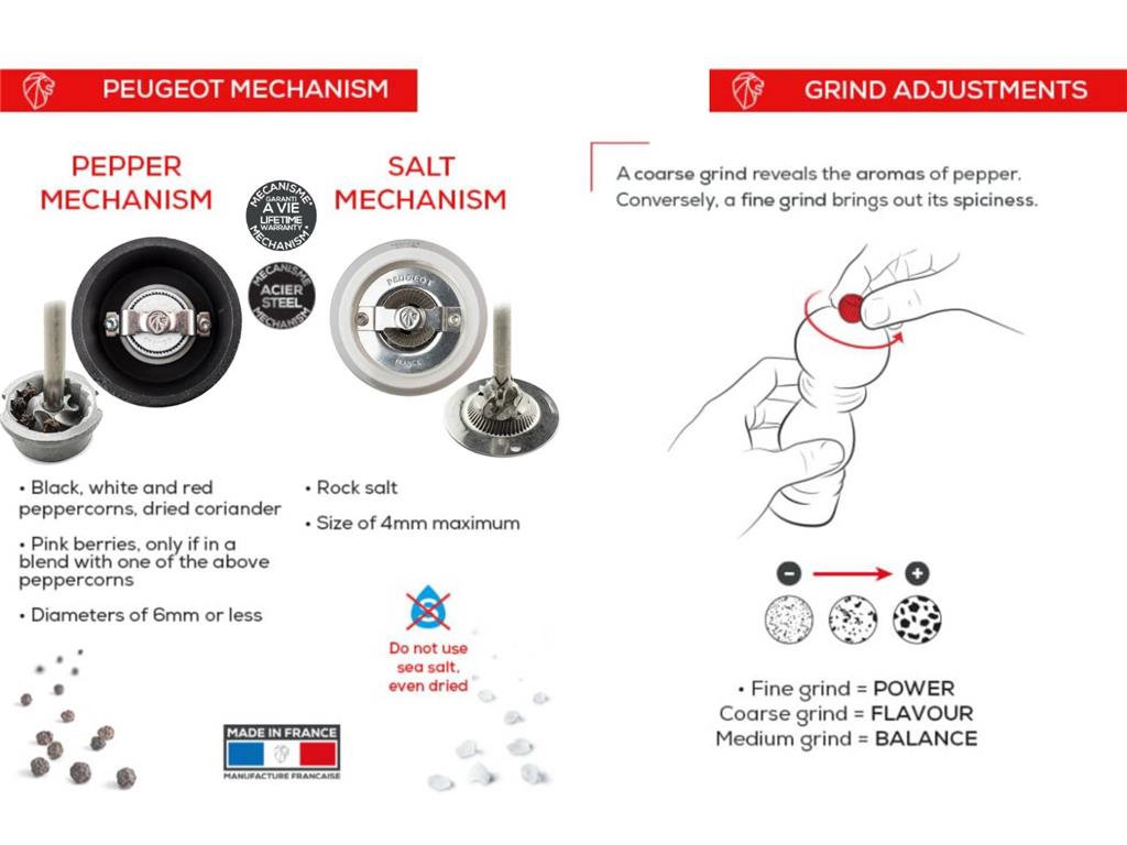 Mlinček za sol Bistro / 10cm / Chef Inox