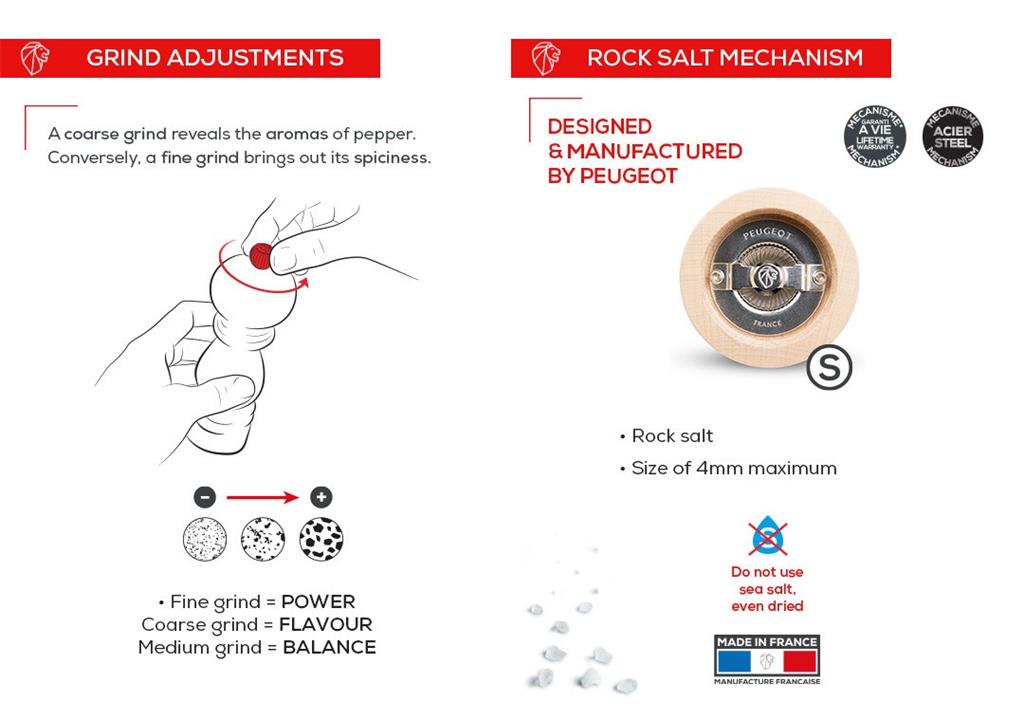Mlinček za sol Boreal / 21cm / Bel