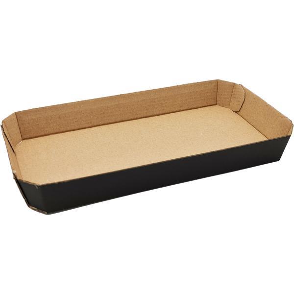 Fingerfood pladenj / 24x12x3cm / črn / 320kos