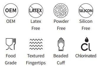 Nitril rokavice / modre / XL / 100 kos