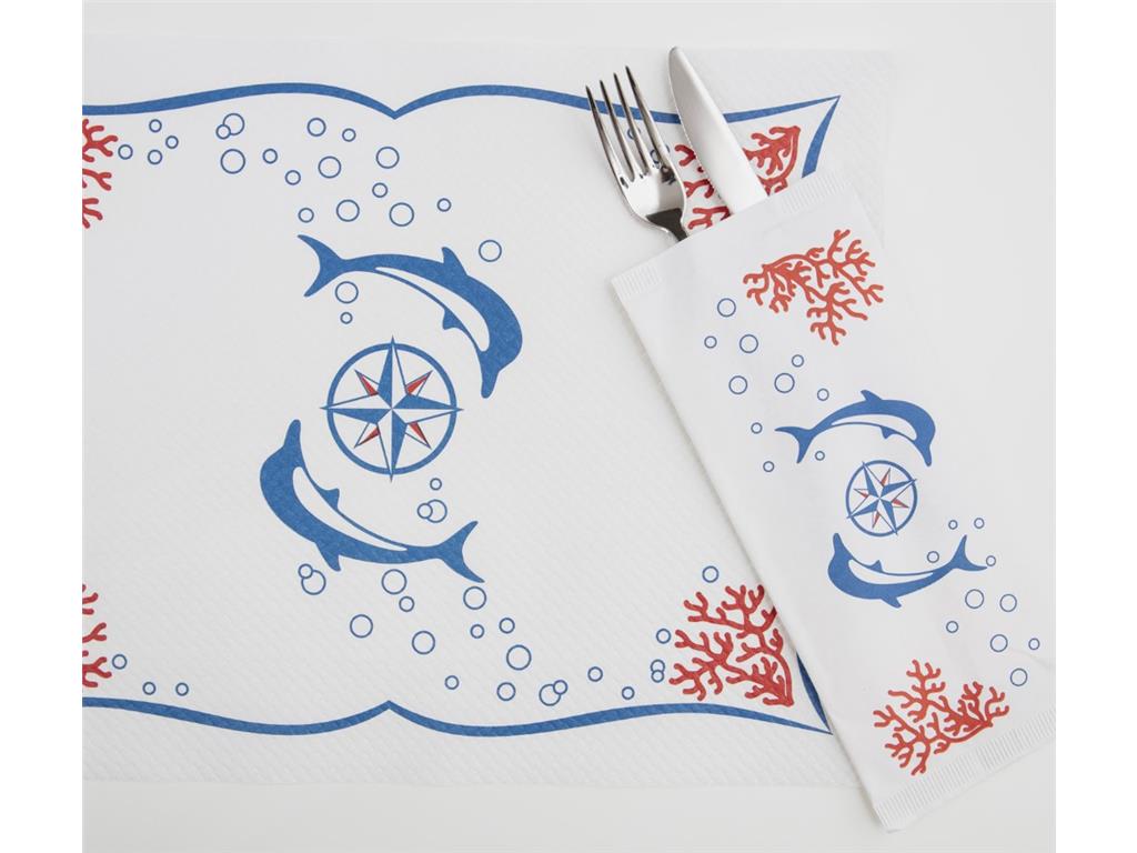 Papirnati podstavki / 40x30cm / delfin / 250kos