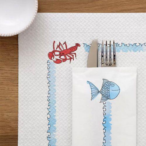 Papirnati podstavki / 40x30cm / delfin / 250kos