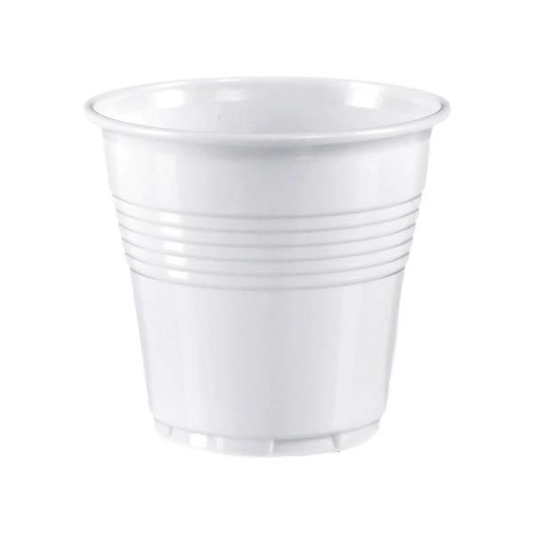 Plastični kozarci / PS / 80ml / 57mm / beli / 100kos