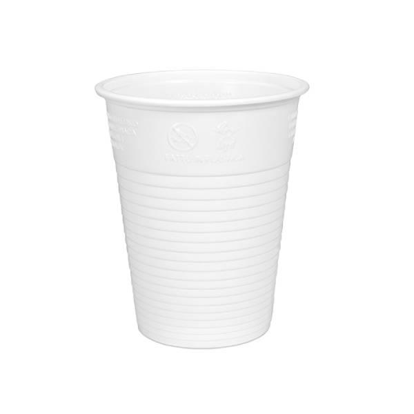 Plastični kozarci / PS / 200ml / 70mm / beli / 100kos