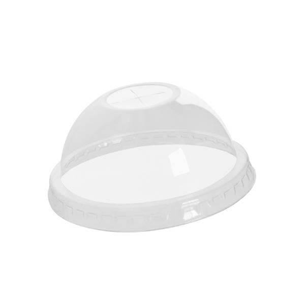 Plastični kozarci / rPET / 78mm / kupola z odprtino / 50kos