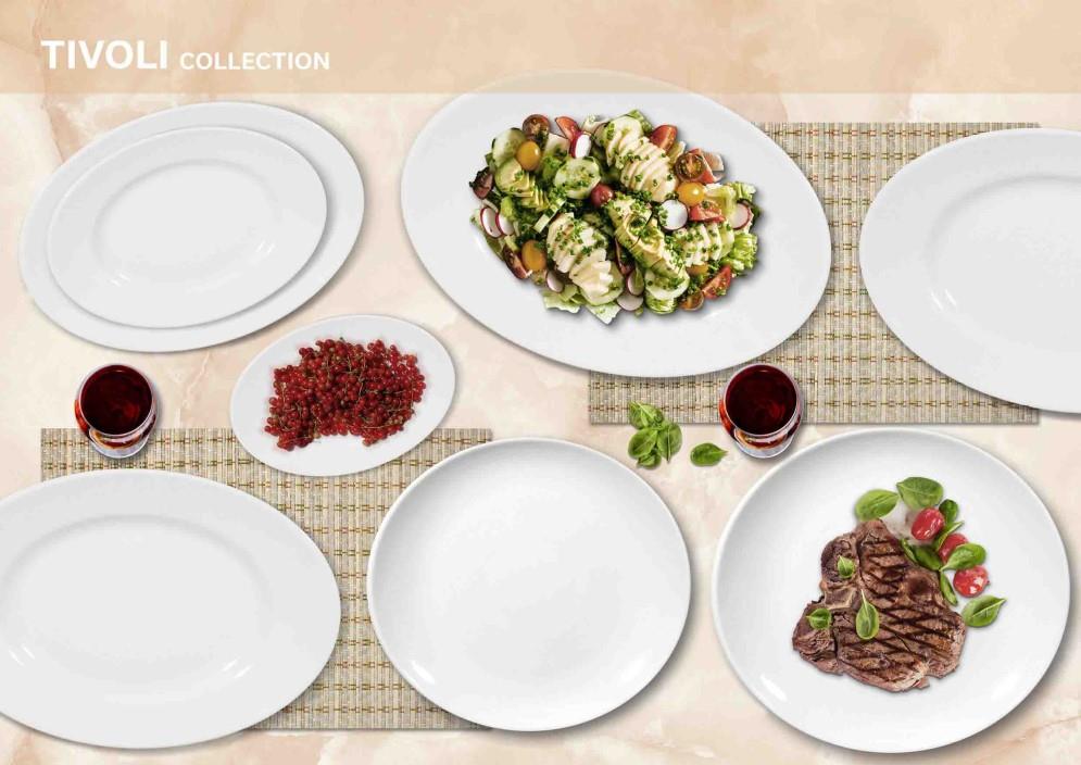 Tivoli ovalni krožnik / Gondola / 26x23cm / 12 kos