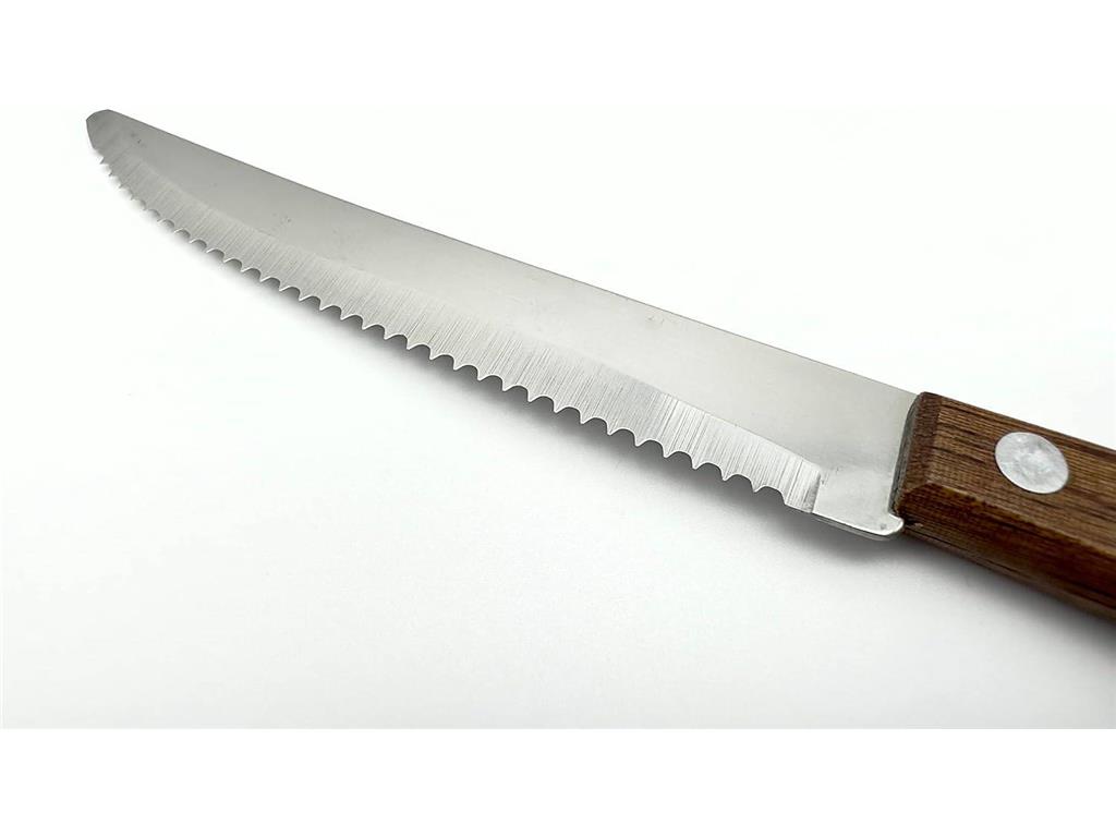 Nož z lesenim ročajem / 20cm / 12kos