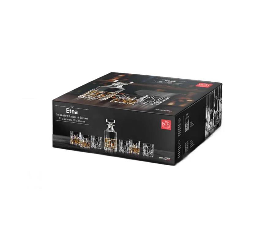 Set Etna / Dekanter + kozarci za Whisky / 7kos