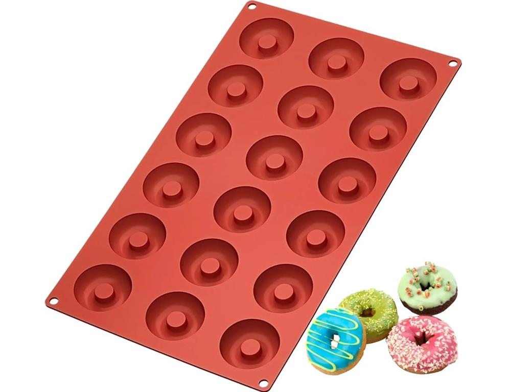 Silikonski model donut / 18 vtisov / 41x12mm