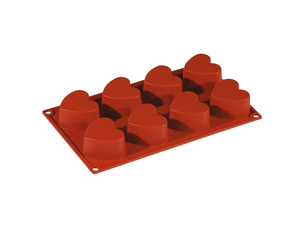 Silikonski model srce / 8 vtisov / 65x60mm