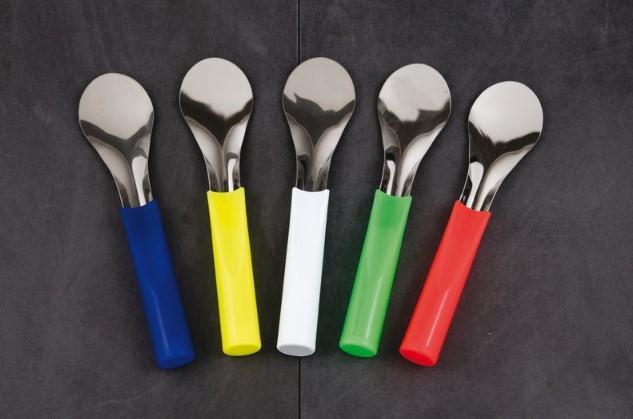 Žlica za sladoled / rdeča