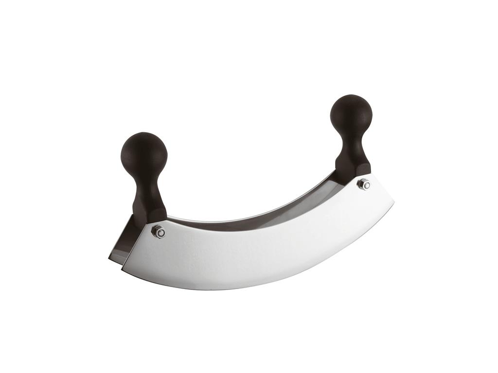 Nož za sekljanje z dvema roč. / dvojni / 14cm / črn