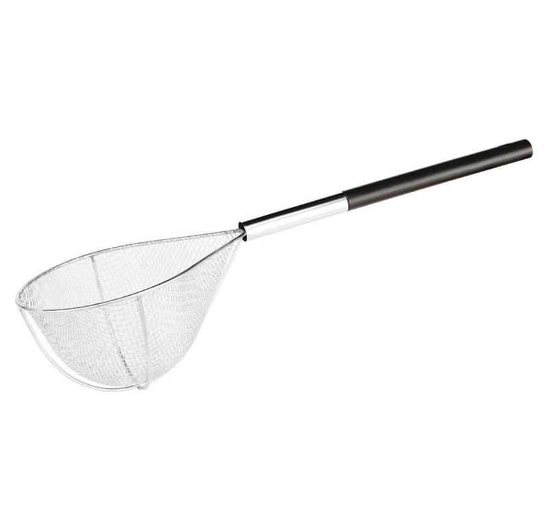 Okroglo cedilo / enojno / dolg ročaj / 32cm / ojačano