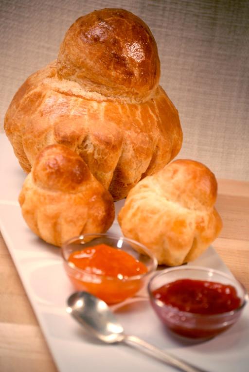Pekač za brioche pecivo / 11cm / 6 kos
