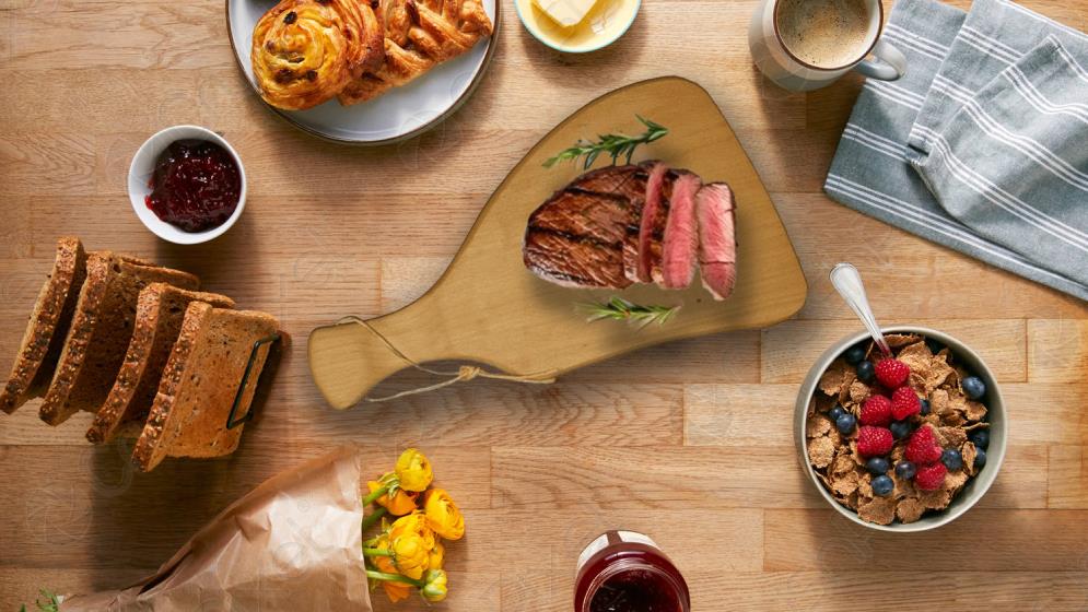 Servirna lesena deska / 41x22x3cm