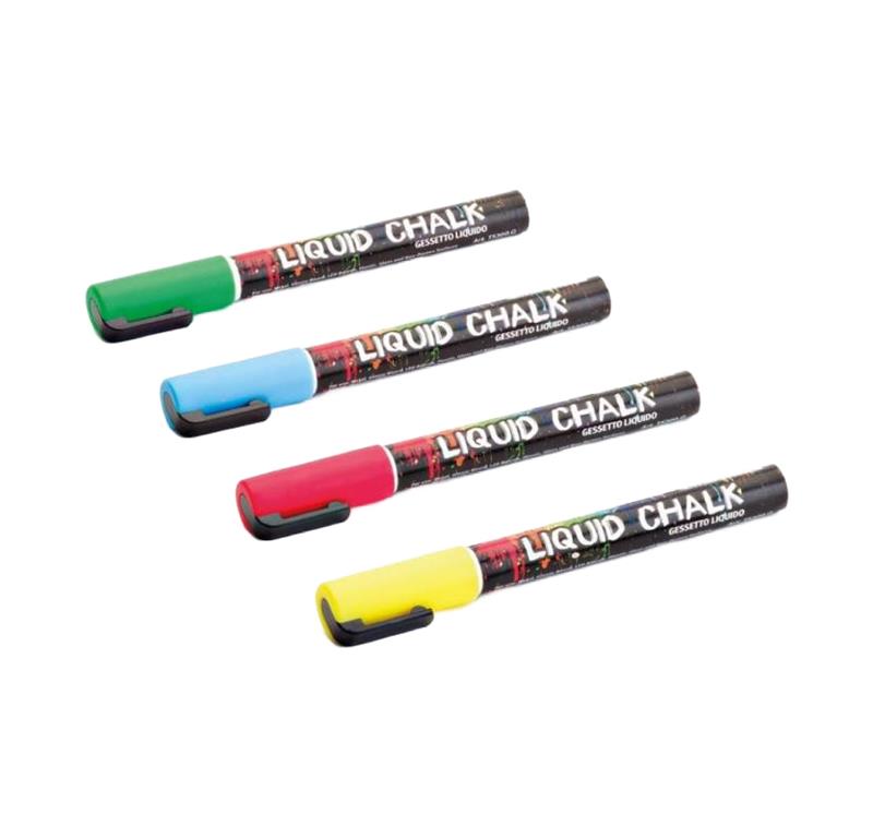 Marker tekoča kreda / 4 barve / 3mm