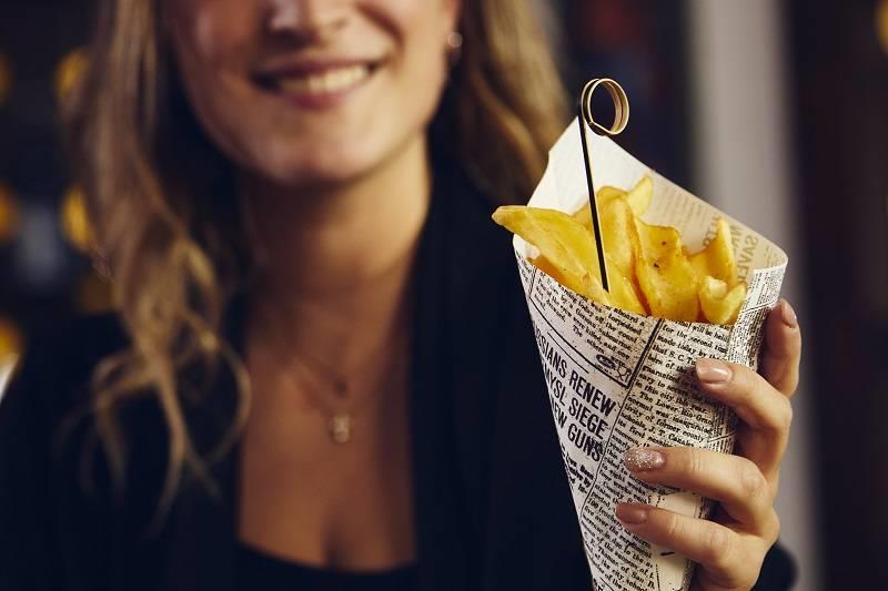 Vrečke za krompirček / L / 34x24cm / časopis / 250kos