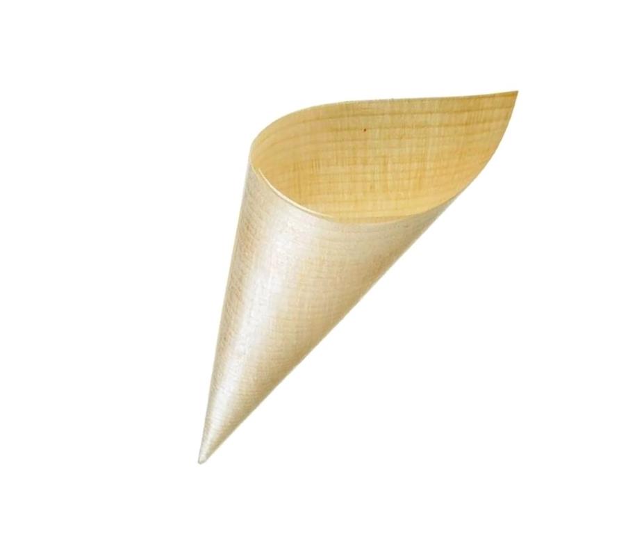 Fingerfood korneti za priloge / Pine Wood / 13x5cm / 50kos