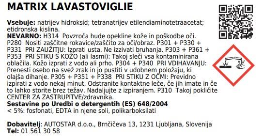Sredstvo za pomivalne stroje Lavastoviglie / Matrix / 5.7kg