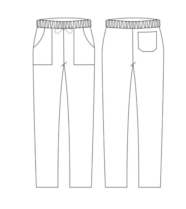 Kuharske hlače / Coulisse pockets / convoy / XXL