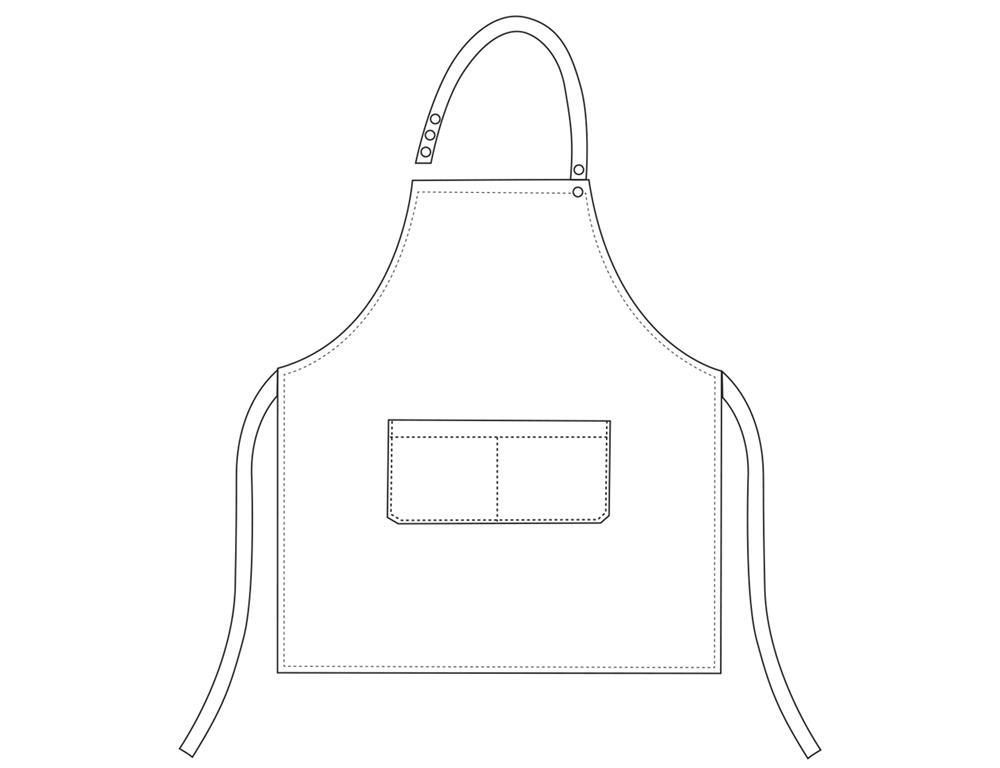 Kuhinjski predpasnik / 70x70cm / Sweets / krajši / 2kos