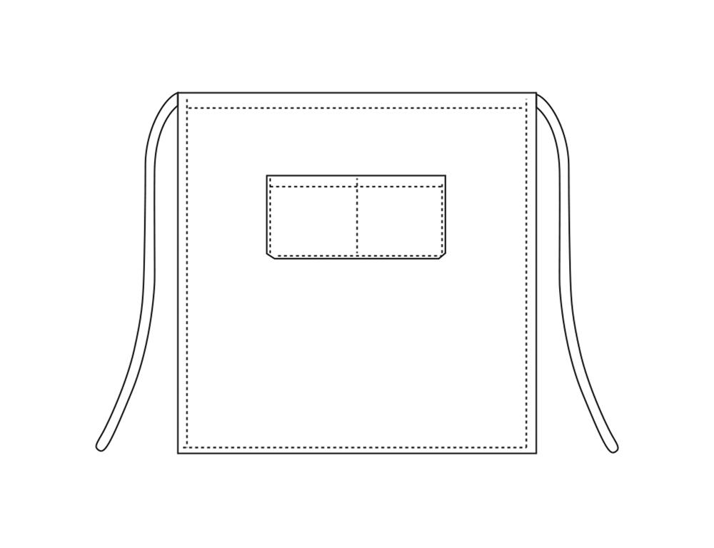 Natakarski predpasnik / 70x70cm / bel / 2kos