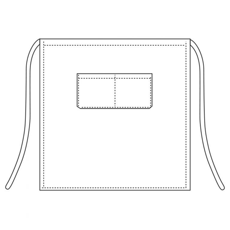 Natakarski predpasnik / 70x70cm / jeans / 2kos