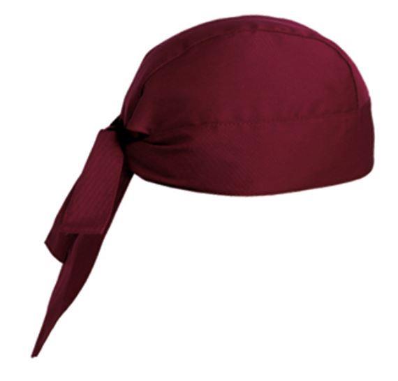 Kuharska čepica / bandana / bordo / 2kos