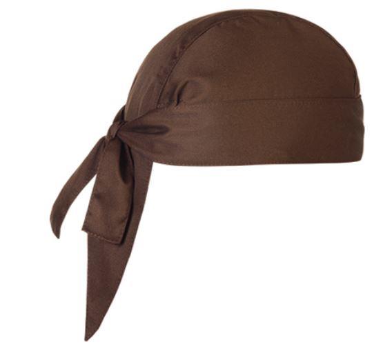 Kuharska čepica / bandana / rjava / 2kos