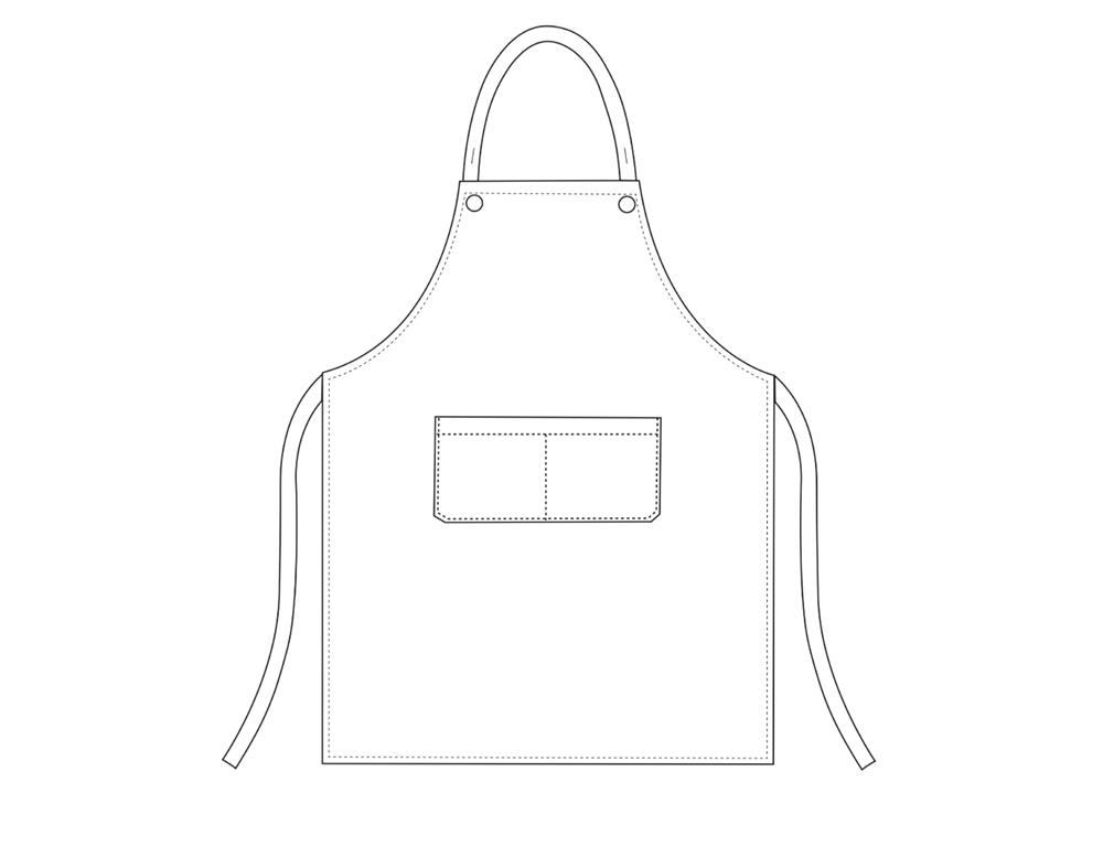 Kuhinjski predpasnik / 90x70cm / jeans / 2kos