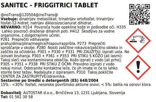 Čistilo za friteze v tabletah / 500g