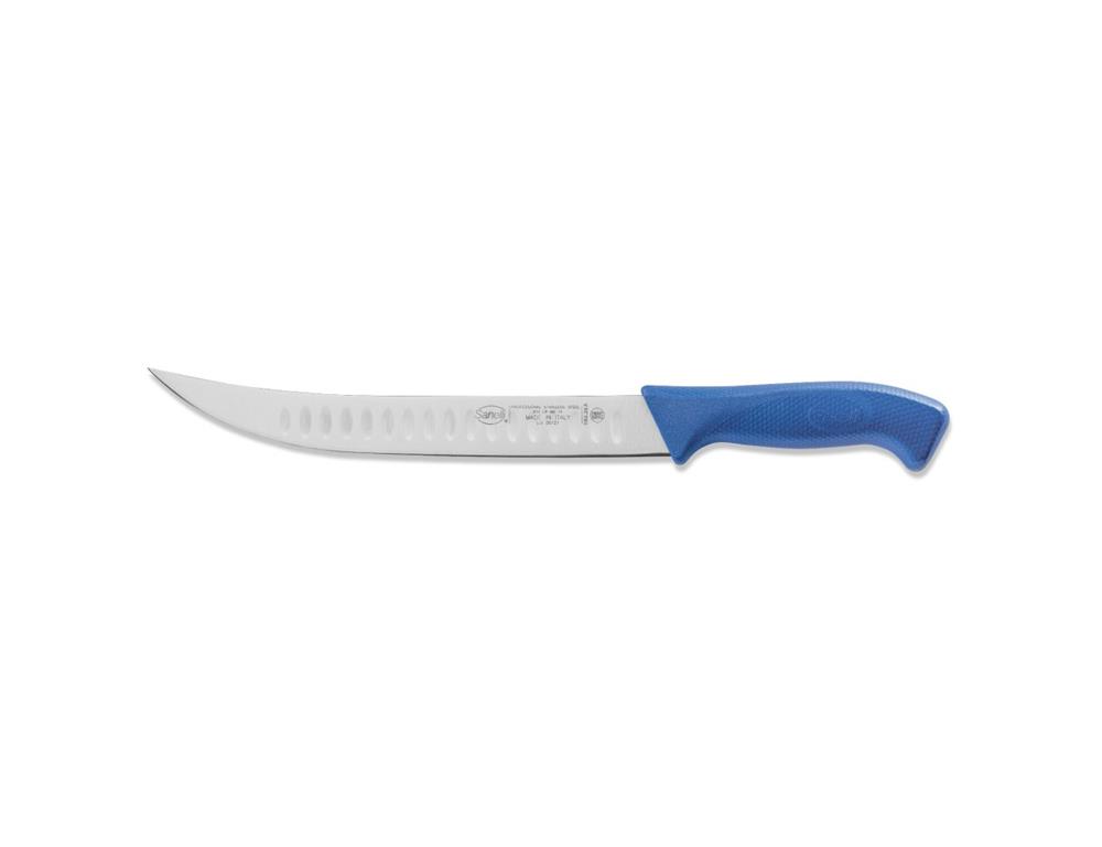 Mesarski nož / 26cm / scimitar / moder / Skin