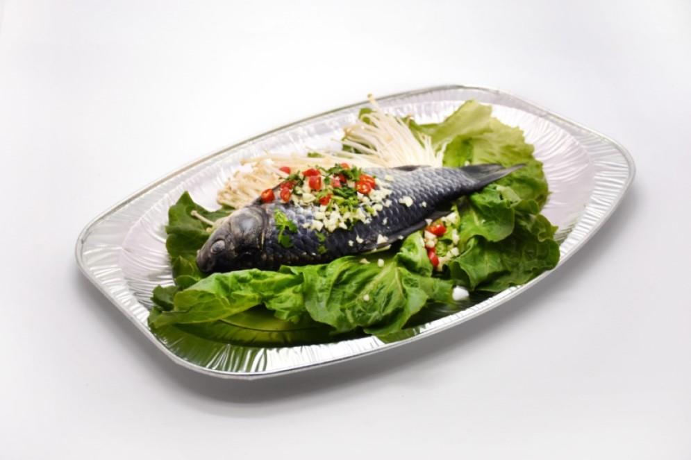 Alu pladenj oval / 43x28cm / 10kos