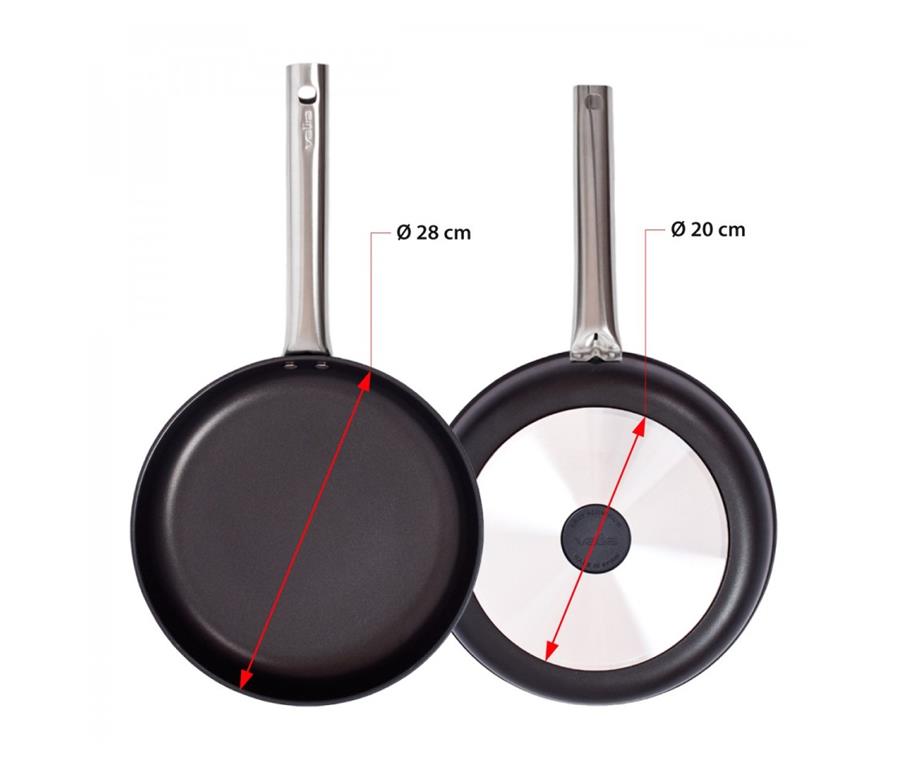 Aluminijasta ponev / 28cm / 3mm / Non-Stick