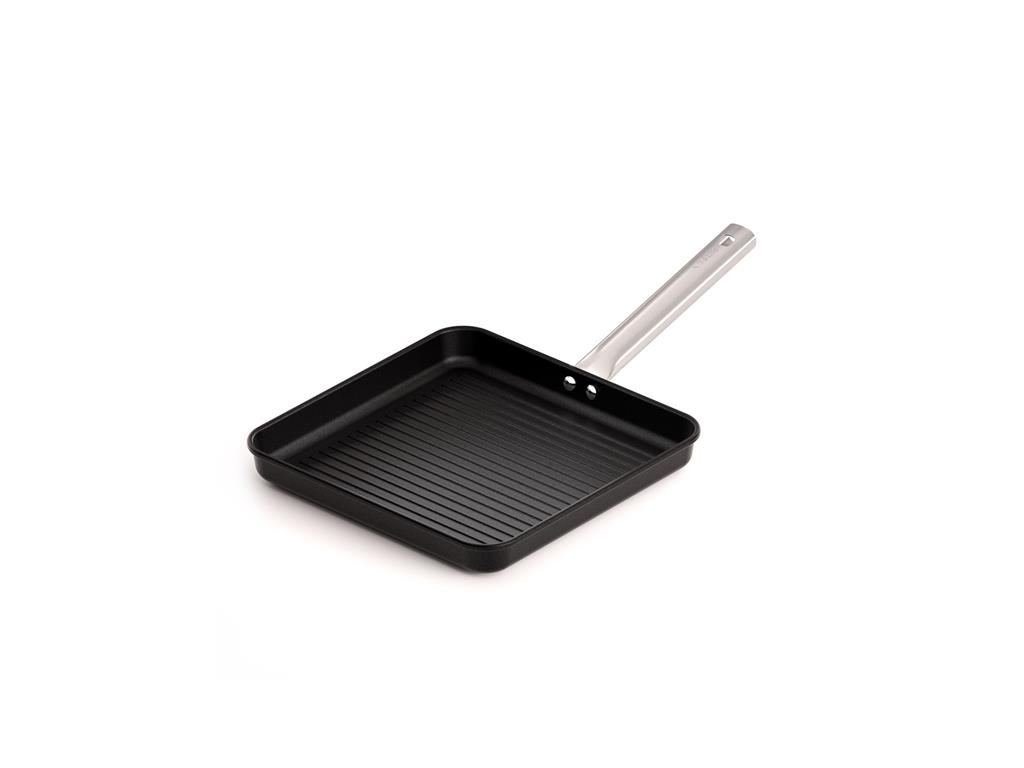 Aluminijasta ponev / Grill / 28x28cm / 3mm / Non-Stick / ind