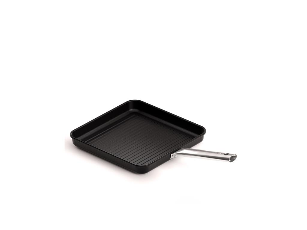 Aluminijasta ponev / Grill / 28x28cm / 3mm / Non-Stick / ind