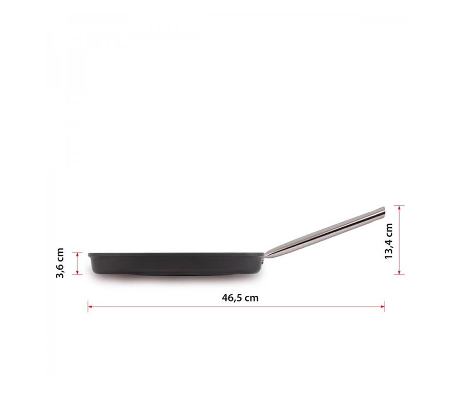 Aluminijasta ponev / Grill / 28x28cm / 3mm / Non-Stick / ind